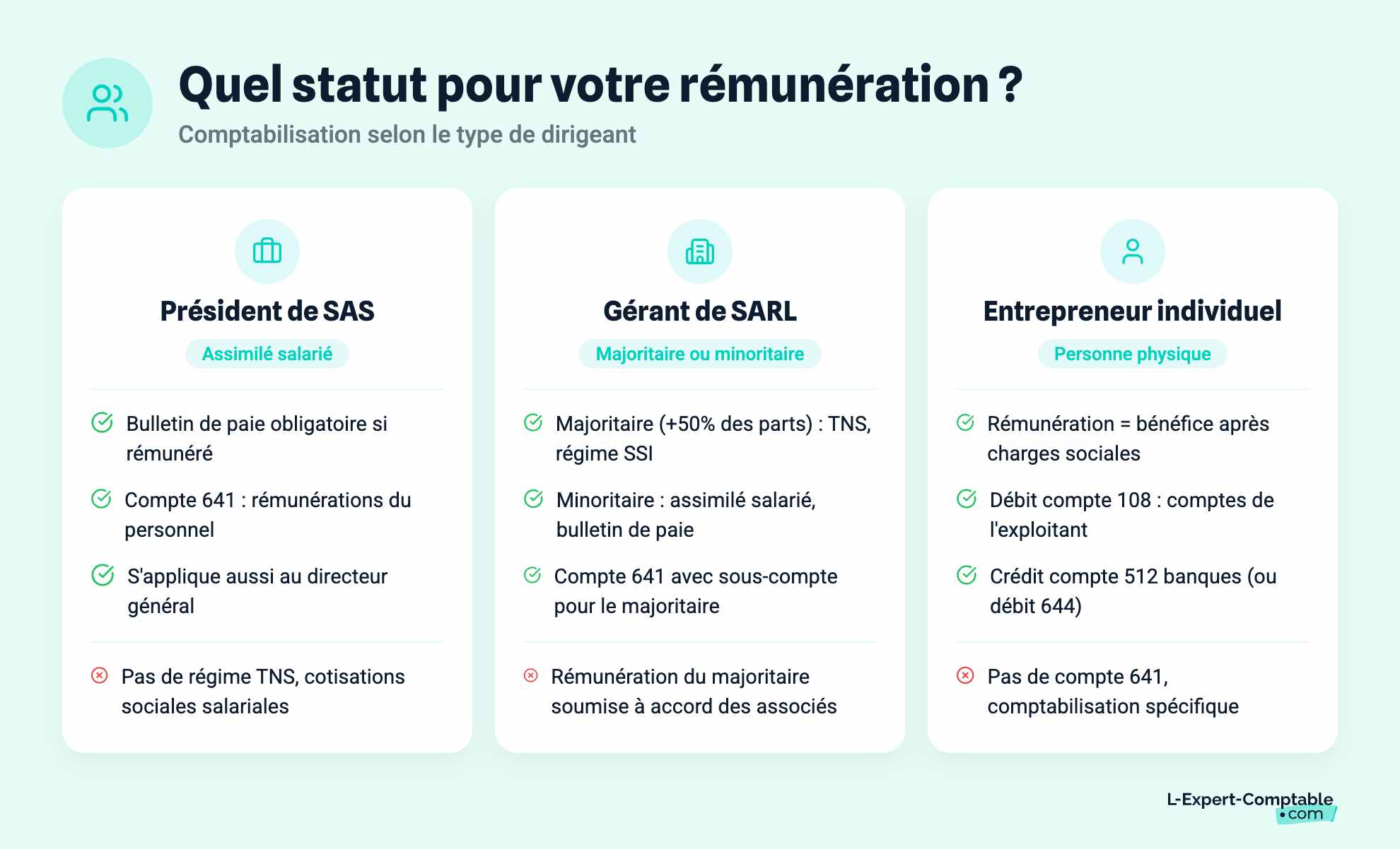 Quel statut pour votre rémunération ?